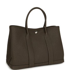 Hermes Garden Party 30 Vert Loden Negonda Palladium Hardware