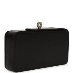 Hermes Sanglons Clutch Black Box Palladium Hardware