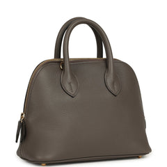 Hermes Mini 1923 Bolide Etain Evercolor Gold Hardware