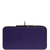 Hermes Sanglons Clutch Purple Chevre Mysore Palladium Hardware - Thumbnail View 1