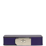 Hermes Sanglons Clutch Purple Chevre Mysore Palladium Hardware - Thumbnail View 4