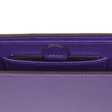 Hermes Sanglons Clutch Purple Chevre Mysore Palladium Hardware - Thumbnail View 9