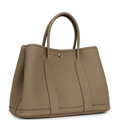Hermes Garden Party 30 Beige Marfa Negonda Palladium Hardware