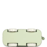 Hermes Bolide On Wheels 1923 Vert Fizz, White Epsom Palladium Hardware - Thumbnail View 6