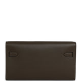 Hermes Kelly Wallet To Go Vert Loden Evercolor Palladium Hardware - Thumbnail View 4