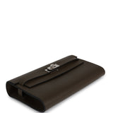 Hermes Kelly Wallet To Go Vert Loden Evercolor Palladium Hardware - Thumbnail View 3