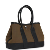 Hermes Garden Party Neo 23 Vert Olive Toile Officier Canvas and Black Negonda Palladium Hardware - Thumbnail View 2