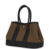 Hermes Garden Party Neo 23 Vert Olive Toile Officier Canvas and Black Negonda Palladium Hardware - Thumbnail View 5