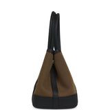 Hermes Garden Party Neo 23 Vert Olive Toile Officier Canvas and Black Negonda Palladium Hardware - Thumbnail View 3