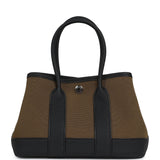 Hermes Garden Party Neo 23 Vert Olive Toile Officier Canvas and Black Negonda Palladium Hardware - Thumbnail View 4