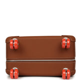 Hermes R.M.S. Cabine 55 Rolling Suitcase "Pacific H" Plume H Multicolor Canvas, Fauve Régate Palladium Hardware - Thumbnail View 8