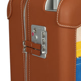 Hermes R.M.S. Cabine 55 Rolling Suitcase "Pacific H" Plume H Multicolor Canvas, Fauve Régate Palladium Hardware - Thumbnail View 11