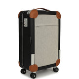 Hermes R.M.S. Cabine Rolling Suitcase Écru, Black Plume H Canvas, Fauve, Black Régate Palladium Hardware - Thumbnail View 2