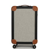 Hermes R.M.S. Cabine Rolling Suitcase Écru, Black Plume H Canvas, Fauve, Black Régate Palladium Hardware - Thumbnail View 5