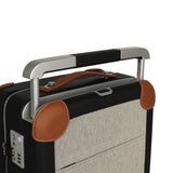 Hermes R.M.S. Cabine Rolling Suitcase Écru, Black Plume H Canvas, Fauve, Black Régate Palladium Hardware - Thumbnail View 10