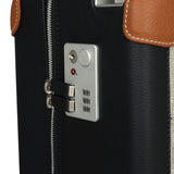 Hermes R.M.S. Cabine Rolling Suitcase Écru, Black Plume H Canvas, Fauve, Black Régate Palladium Hardware - Thumbnail View 11