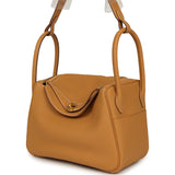 Hermes Lindy 26 Naturel Sable Clemence Gold Hardware - Thumbnail View 5