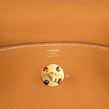 Hermes Lindy 26 Naturel Sable Clemence Gold Hardware - Thumbnail View 8