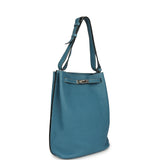 Pre-owned Hermes So Kelly 26 Blue Jean Clemence Palladium Hardware - Thumbnail View 2