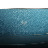 Pre-owned Hermes So Kelly 26 Blue Jean Clemence Palladium Hardware - Thumbnail View 7