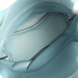 Pre-owned Hermes So Kelly 26 Blue Jean Clemence Palladium Hardware - Thumbnail View 9