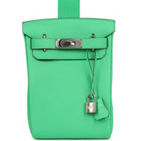Hermes HAC A Dos PM Backpack Vert Comics Togo Palladium Hardware - Thumbnail View 1