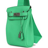 Hermes HAC A Dos PM Backpack Vert Comics Togo Palladium Hardware - Thumbnail View 6