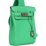 Hermes HAC A Dos PM Backpack Vert Comics Togo Palladium Hardware - Thumbnail View 2