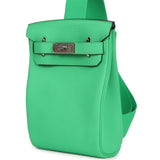 Hermes HAC A Dos PM Backpack Vert Comics Togo Palladium Hardware - Thumbnail View 8