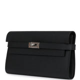 Hermes Kelly Long Wallet Black Epsom Palladium Hardware - Thumbnail View 6