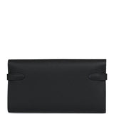 Hermes Kelly Long Wallet Black Epsom Palladium Hardware - Thumbnail View 3