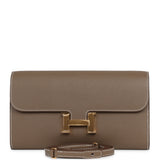 Hermes Constance Wallet To Go Etoupe Epsom Gold Hardware - Thumbnail View 1