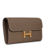 Hermes Constance Wallet To Go Etoupe Epsom Gold Hardware - Thumbnail View 2