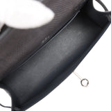 Pre-owned Hermes Kelly Pochette Ardoise Varanus Niloticus Lizard Palladium Hardware - Thumbnail View 8
