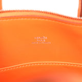 Hermes 1923 Bolide Mini Tangerine Ostrich Palladium Hardware - Thumbnail View 7