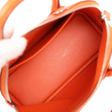 Hermes 1923 Bolide Mini Tangerine Ostrich Palladium Hardware - Thumbnail View 8