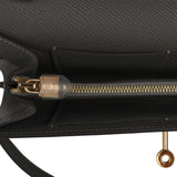 Hermes Kelly Wallet To Go Gris Meyer Epsom Gold Hardware - Thumbnail View 8