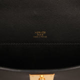 Pre-owned Hermes Kelly Cut Black Swift Gold Hardware - Thumbnail View 8