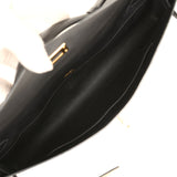 Pre-owned Hermes Kelly Cut Black Swift Gold Hardware - Thumbnail View 9