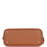 Hermes 1923 Bolide Mini Gold Evercolor Palladium Hardware - Thumbnail View 9