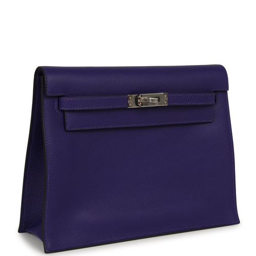 Hermes Kelly Danse Purple Evercolor Palladium Hardware