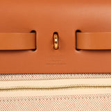 Hermes Herbag Zip PM 31 "Circuit 24" Naturel, Ecru-Gris Meyer Toile H Plume Canvas, Naturel Hunter Gold Hardware - Thumbnail View 10