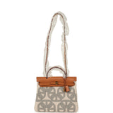 Hermes Herbag Zip PM 31 "Circuit 24" Naturel, Ecru-Gris Meyer Toile H Plume Canvas, Naturel Hunter Gold Hardware - Thumbnail View 8