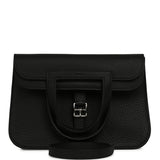 Hermes Halzan 25 Black Clemence Palladium Hardware - Thumbnail View 1