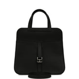 Hermes Halzan 25 Black Clemence Palladium Hardware - Thumbnail View 7