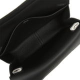 Hermes Halzan 25 Black Clemence Palladium Hardware - Thumbnail View 13