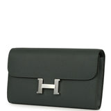 Hermes Constance Wallet To Go Vert Mangrove Epsom Palladium Hardware - Thumbnail View 5