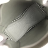 Pre-owned Hermes So Kelly 22 Vert de Gris Togo Palladium Hardware - Thumbnail View 8