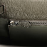 Pre-owned Hermes So Kelly 22 Vert de Gris Togo Palladium Hardware - Thumbnail View 10