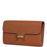 Hermes Constance Wallet To Go Gold Evercolor Gold Hardware - Thumbnail View 6